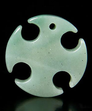 1.2" Green Aventurine Carved Crystal Pendant