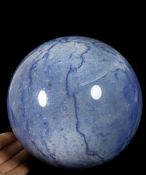 HUGE 5.7" Blue Aventurine Sphere, Crystal Ball