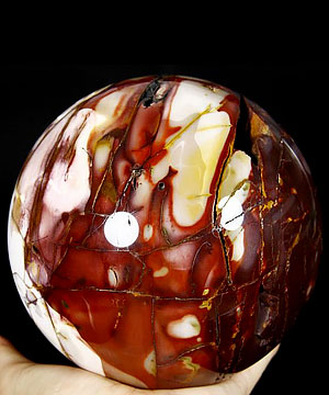 HUGE 5.2" Colorful Mookaite Jasper Sphere, Crystal Ball