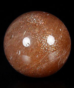 Gemstone 1.2" Sunstone Sphere, Crystal Ball