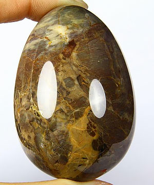 2.4" Dinosaur Egg Agate Carved Crystal Egg