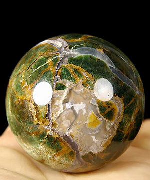 2.1" Green Opal Sphere, Crystal Ball