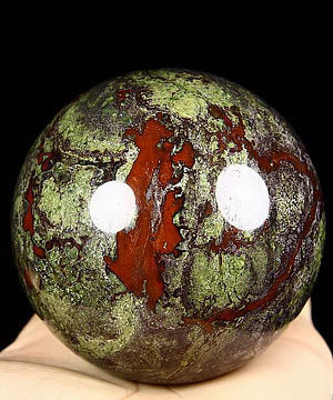 Gemstone 2.8" Dragon Blood Jasper Sphere, Crystal Ball