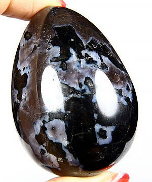 2.4" Gabbro Carved Crystal Egg