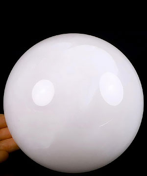 4.9" White Jade Crystal Ball