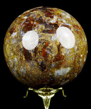 2.9" Pietersite Carved Crystal Sphere, Crystal Healing
