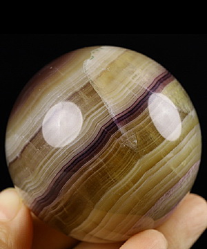 2.0" Fluorite Carved Ball Gemstone Crystal Sphere Crystal Healing