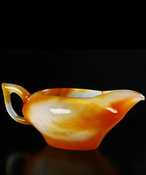 AMAZING 6.1" Agate Carved cup Crystal Teapot, Crystal Healing