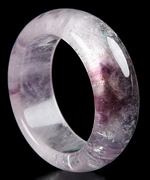 Inside Diameter (60 mm) Amethyst Carved Crystal Bangle, Crystal Healing