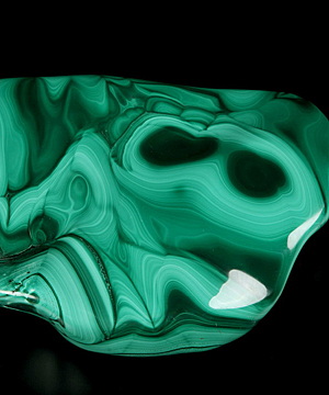 Abstract Skull! 6.0" Malachite Polished Crystal Gemstone, Crystal Healing