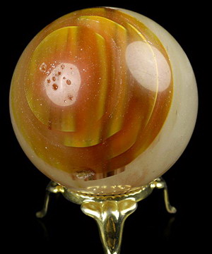 2.0" Smelted Quartz Carved Crystal Sphere, Crystal Healing