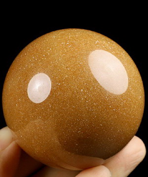 2.0" Goldstone Carved Crystal Sphere, Crystal Healing