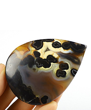 2.6" Agate Carved Crystal Cabochon, Crystal Healing