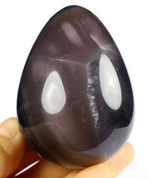 2.5" Fluorite Carved Crystal Egg, Realistic, Crystal Healing