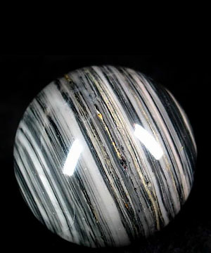 2.0" Black woodlike Sphere, Crystal Ball