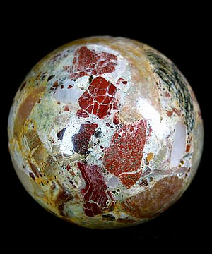 2.0" Australian Chert Breccia Sphere, Crystal Ball