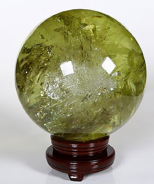 Gemstone Huge 8.1" Citrine Sphere, Crystal Ball