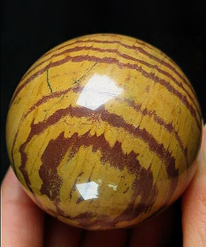 2.0" Mongolian Banded Jasper Crystal Ball, Sphere