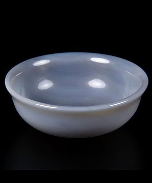 2.1" Agate Carved Crystal Bowl