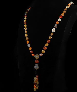 Gobi Agate Carved Crystal Necklace, Crystal Healing
