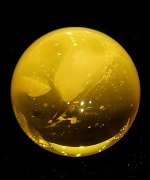 Gemstone 1.5" Amber Sphere, Crystal Ball