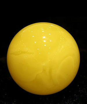 Gemstone 1.5" Amber Sphere, Crystal Ball